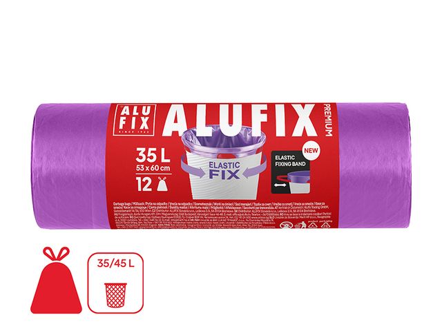 Obrázek produktu Pytle na odpadky 35 l, 12 ks ELASTIC FIX