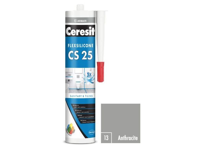 Obrázek produktu Silikon sanitární CS 25 Antracite 280ml