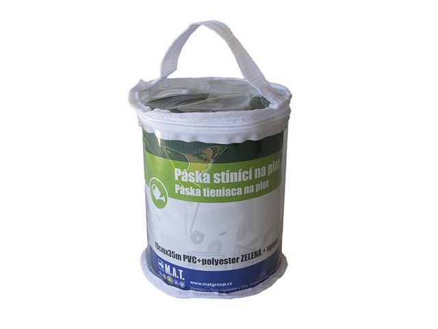 Obrázek produktu Páska stínící na plot zelená 19cmx35m + upínka 20ks
