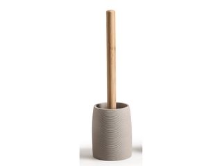 WC štětka Riko, polyresin, taupe/bambus