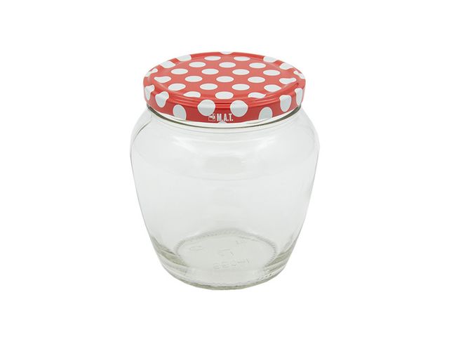 Obrázek produktu Sklenice zavařovací 550 ml TWIST 82 + víčka PUNTÍK (8 ks)