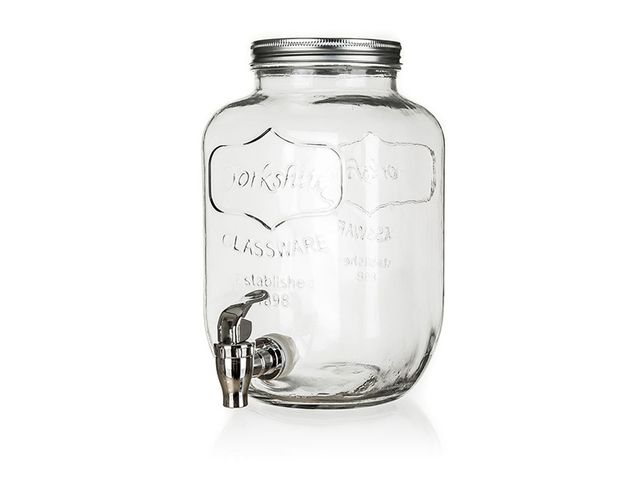 Obrázek produktu Láhev skleněná s kohoutkem 4000 ml, kovové víčko