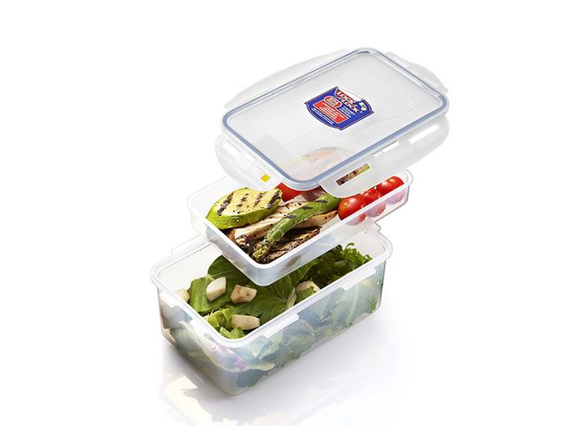 Obrázek produktu Dóza na potraviny s přihrádkou 1,4 l, plast, 20,5x13,4x8,4 cm