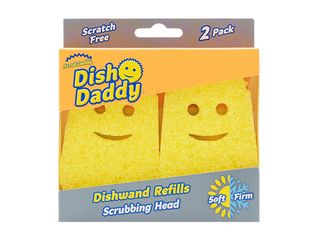 Náhrada k rukojeti s dávkovačem saponátu Dish Daddy , 2 ks, žlutá