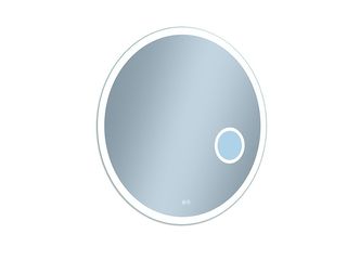 Zrcadlo Radson 80 s LED osvětlením, anti-fog, pískovaný okraj