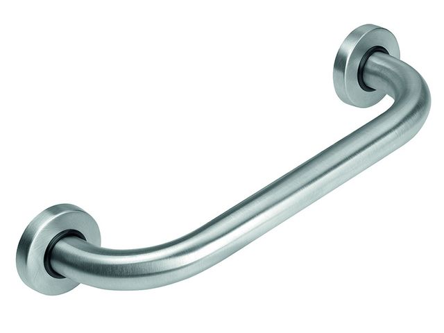Obrázek produktu Madlo rovné 300 mm, s krytkami, kartáčovaná nerez