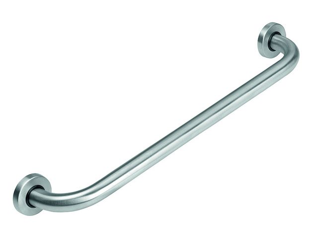 Obrázek produktu Madlo rovné 600 mm, s krytkami, kartáčovaná nerez