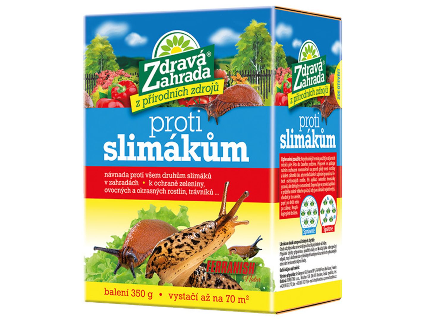 Přípravek proti slimákům Ferranish natur, 350g, Zdravá zahrada