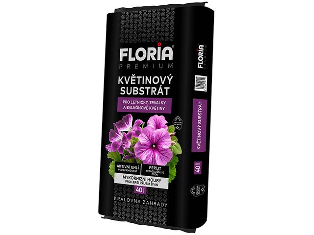 Obrázek produktu Substrát květinový 40 l, Floria