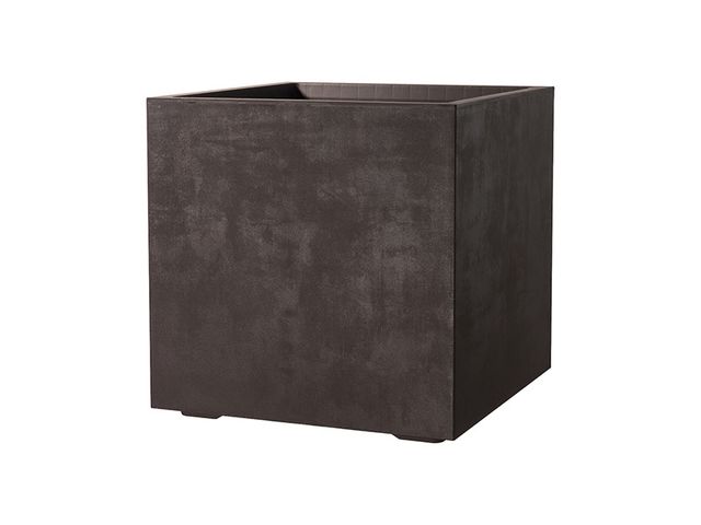 Obrázek produktu Květináč Millennium hranatý brownstone hnědý 49 x 49 x 49 cm s kolečky