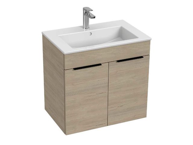 Obrázek produktu Skříňka s umyvadlem 65 JIKA Cube 650x430 mm, 2 dvířka, jasan
