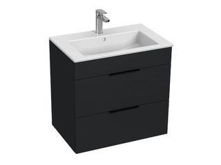 Skříňka s umyvadlem 65 JIKA Cube 650x430 mm, 2 zásuvky, antracit mat