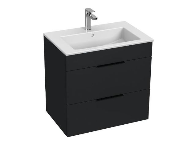 Obrázek produktu Skříňka s umyvadlem 65 JIKA Cube 650x430 mm, 2 zásuvky, antracit mat