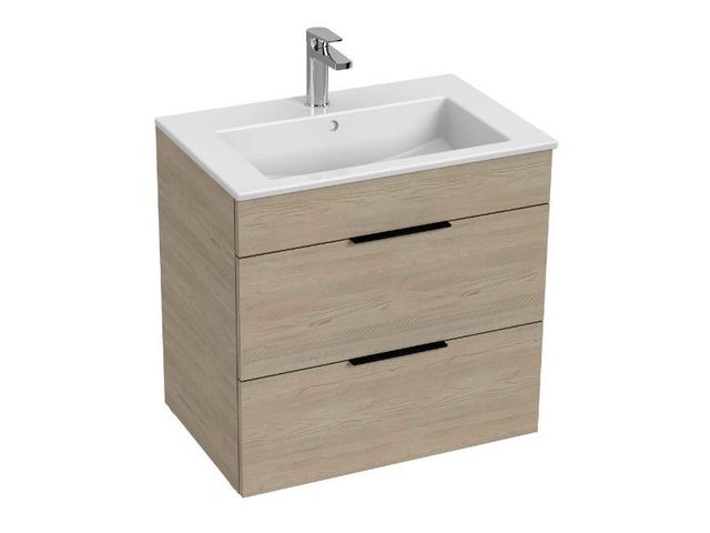 Obrázek produktu Skříňka s umyvadlem 65 JIKA Cube 650x430 mm, 2 zásuvky, jasan