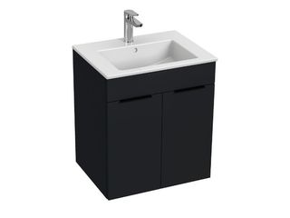 Skříňka s umyvadlem 55 JIKA Cube 550x430 mm, 2 dvířka, antracit mat
