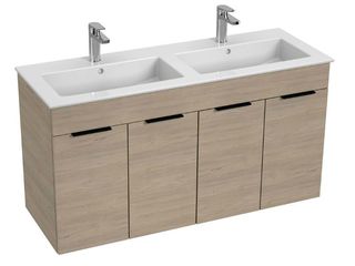 Skříňka s umyvadlem 120 JIKA Cube 1200x430 mm, 4 dvířka, jasan