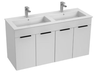 Skříňka s umyvadlem 120 JIKA Cube 1200x430 mm, 4 zásuvky, bílá
