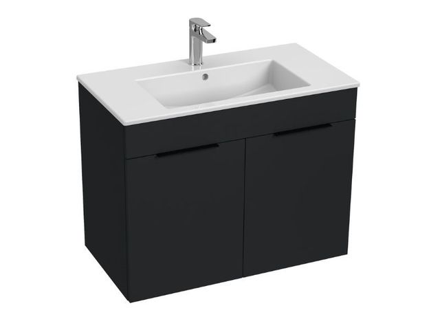 Obrázek produktu Skříňka s umyvadlem 80 JIKA Cube 800x430 mm, 2 dvířka, antracit mat