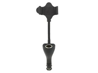 Držák telefonu do autozásuvky SPRING 20cm 2xUSB