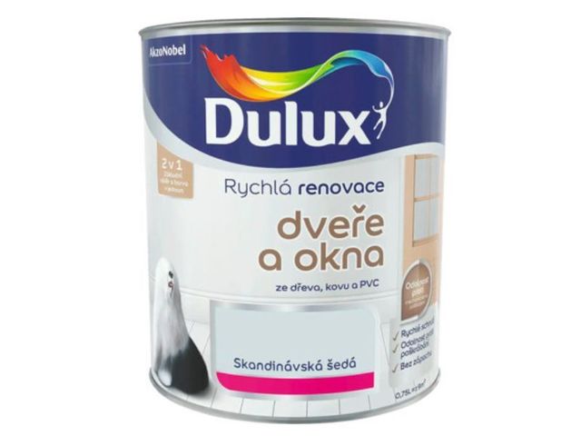 Obrázek produktu Renovace okna dveře Dulux, skandinávská šedá 0,75 L