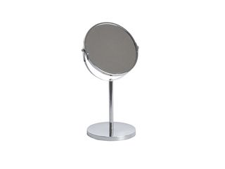 Zrcátko kosmetické stolní Ø 17 cm, oboustranné, chrom