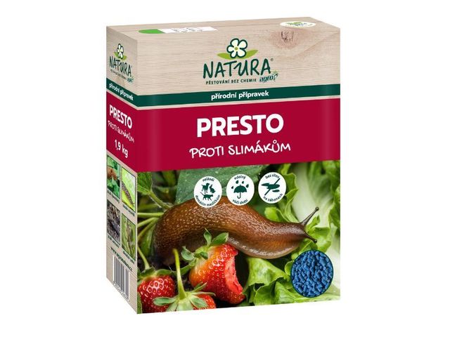 Obrázek produktu NATURA PRESTO na slimáky a plzáky, 1,9 kg krabička