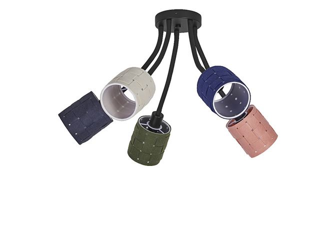 Obrázek produktu Svítidlo stropní Decor mix barev, plsť/ocel, objímka 5 x E14