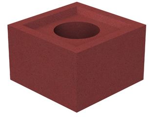 Tvárnice komínová Single Stone plynotěsná základní 385x385x240mm