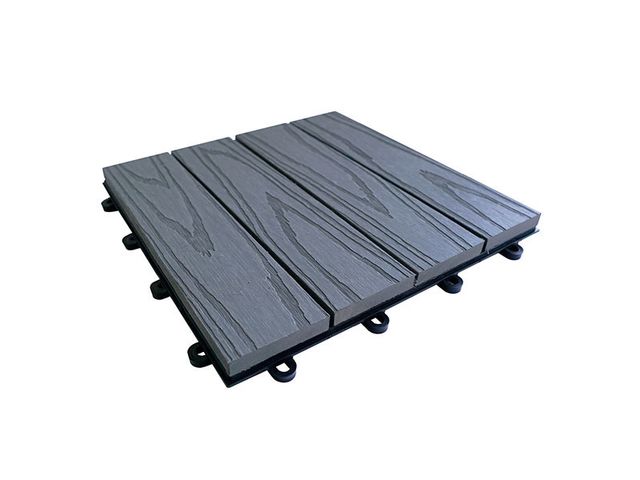 Obrázek produktu Dlaždice terasová WPC COEX, šedá, 30x300x300mm