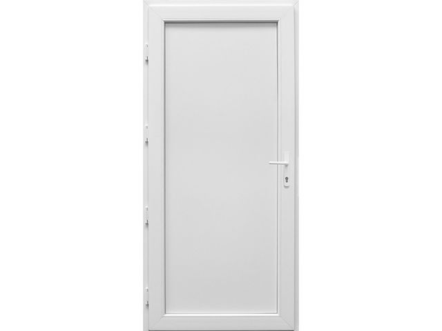 Obrázek produktu Dveře vchodové vedlejší plastové ZALA, bílé, pravé, 98x208cm