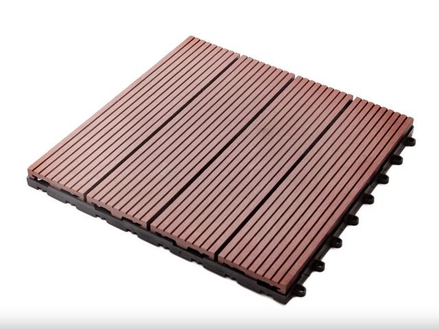 Obrázek produktu Dlaždice terasová WPC Guttadeck, teak, 23x300x300mm