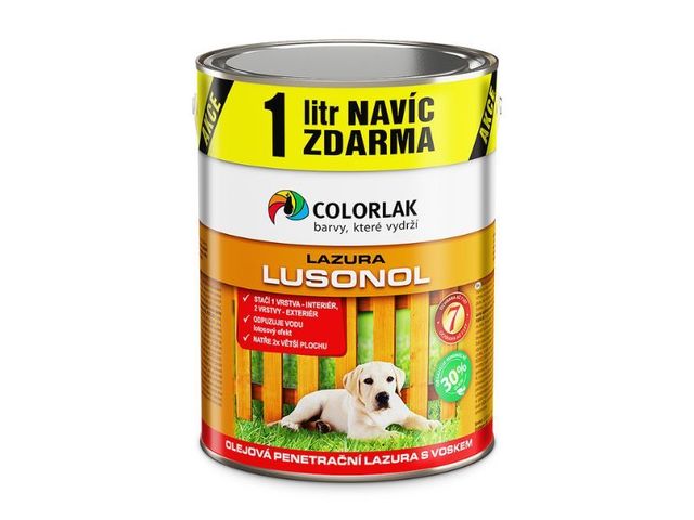 Obrázek produktu Lusonol lazura S1023/ 0022 Palisandr 4 l + 1 l zdarma