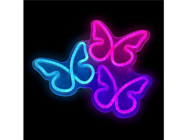 Obrázek produktu Svítidlo nástěnné Neon LED Motýli