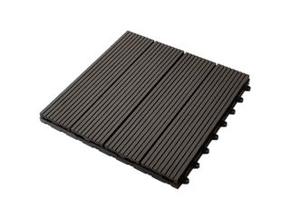 Dlaždice terasová WPC Guttadeck, dark grey, 23x300x300mm