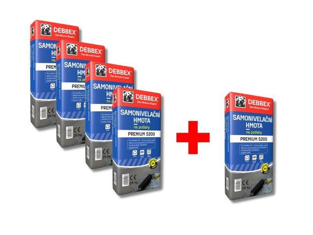 Obrázek produktu Hmota samonivelační Premium S200 25kg 4+1 ZDARMA