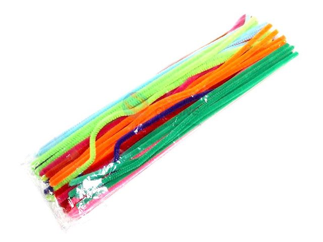 Obrázek produktu Drátky ohýbací plyšové 30 cm, sada 50 ks