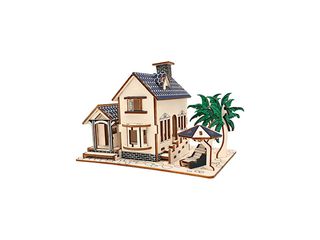 Puzzle dřevěné 3D Woodcraft, dům na pláži