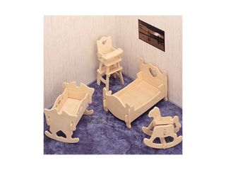 Puzzle dřevěné 3D Woodcraft, dětský pokoj