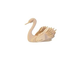 Puzzle dřevěné 3D Woodcraft, labuť