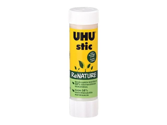 Obrázek produktu Lepidlo z přírodních surovin v tyčince UHU STIC ReNATURE 40 g