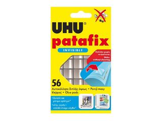 Lepicí guma UHU Patafix Invisible, transparentní, 56 ks