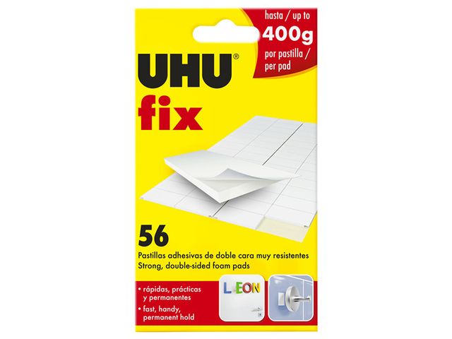 Obrázek produktu Páska oboustranná dílky UHU Fix, 56 ks