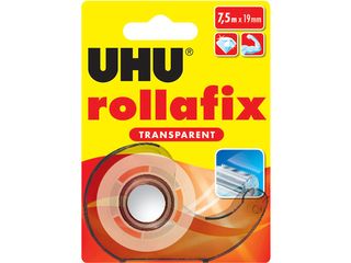 Páska lepicí s odvíječem UHU Rollafix Transparent, 19 mm x 7,5 m