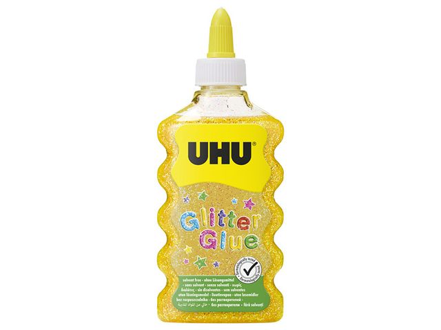 Obrázek produktu Lepidlo třpytivé UHU Glitter Glue Maxi, zlatá, 177 ml