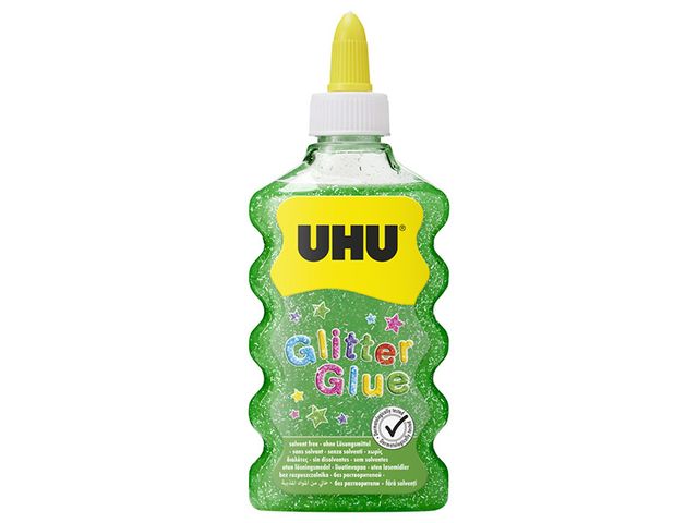 Obrázek produktu Lepidlo třpytivé UHU Glitter Glue Maxi, zelená, 177 ml