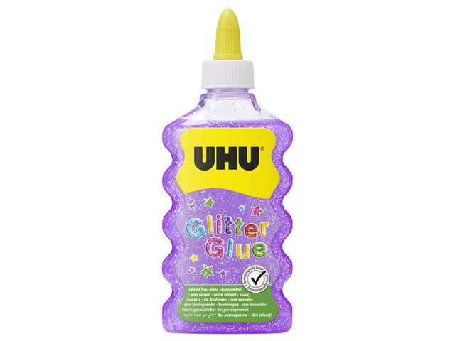 Obrázek produktu Lepidlo třpytivé UHU Glitter Glue Maxi, fialová, 177 ml