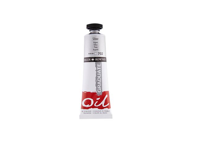 Obrázek produktu Barva olejová GRADUATE, stříbrná, 38 ml