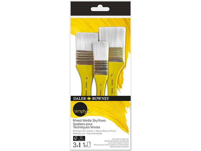 Obrázek produktu Štětec DR SIMPLY, sada 3 ks, mix štětců Skyflow (mixed media)