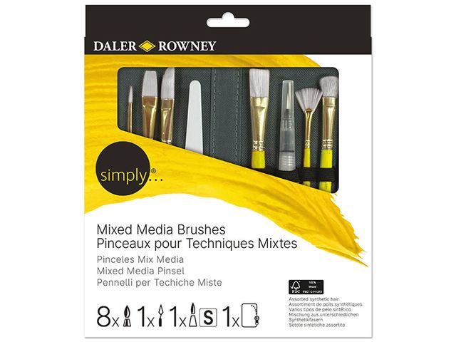 Obrázek produktu Štětec v pouzdře DR SIMPLY, sada 10 ks (mixed media)