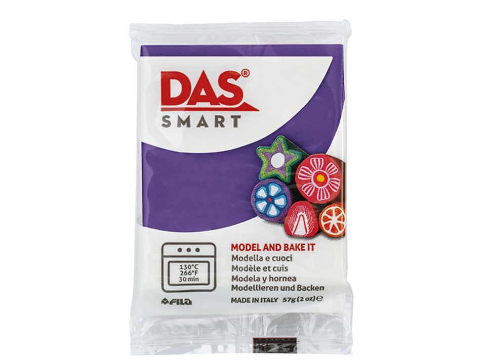 Hmota modelovací DAS Smart, fialová, 57g. EAN: 8000144004355